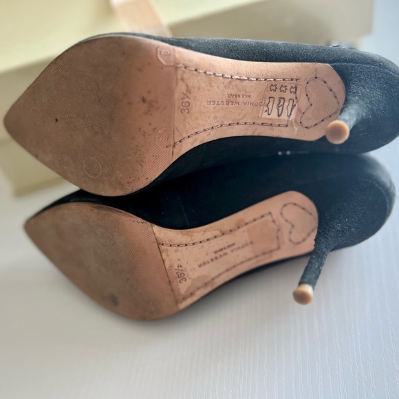 Sophia Webster Leandra Suede Ankle-Collar Pump, Black - size 36.5 - Picture 8 of 8